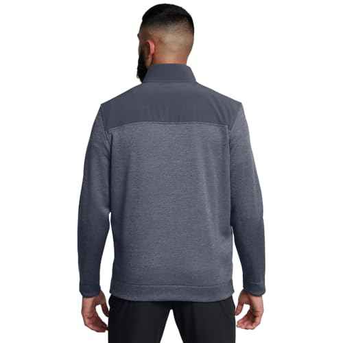 Under Armour Men's Drive Storm SweaterFleece Half Zip, (044) Downpour Gray / / White, Small