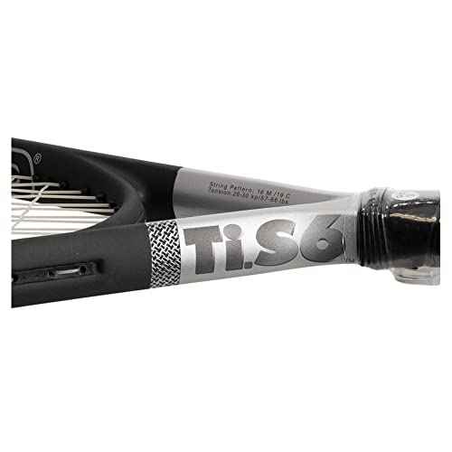 HEAD Ti S6 Tennis Racket - Pre-Strung Head Heavy Balance 27.75 Inch Adult Racquet - 4 1/4 In Grip