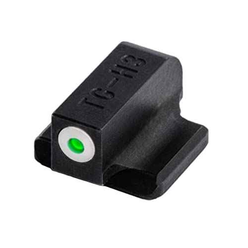 Truglo Tritium Pro Handgun Night Sights, Compatible with Ruger Handguns Compact Durable Glow-in-The-Dark Front & Rear Gun Sights with White Focus Lock Front Ring
