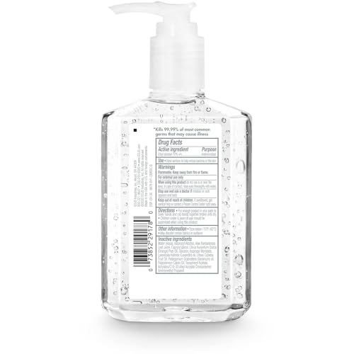 PURELL Advanced Hand Sanitizer Naturals with Plant Based Alcohol, Citrus Scent, 8 fl oz Pump Bottle (Pack of 4) - 9626-06-ECDECO