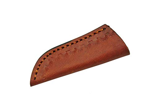 SZCO Supplies Mini Stag Hunting Knife - 5.25 Inch Stainless Steel Blade with Stag Handle, Brass Guard, and Leather Sheath...