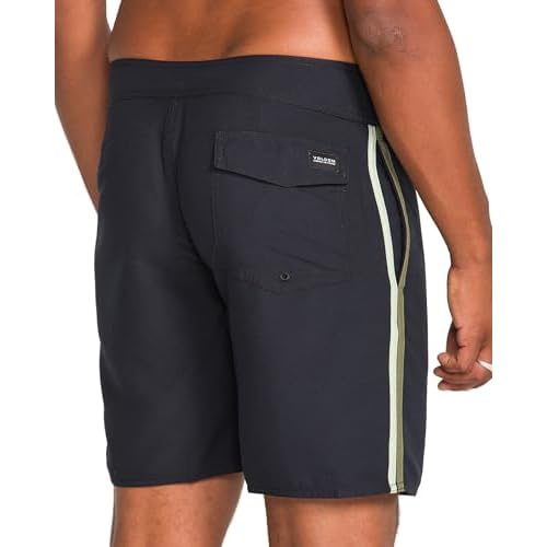 Volcom Mens 18" Boardshorts ? Stretch Swim Trunks with Drawstring Waist and Back Flap Pocket