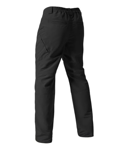 Men's Stretch Tactical Pants,Water Resistant Ripstop Cargo Pants,Lightweight Outdoor Work Hiking Pants with Pockets(No Belt)