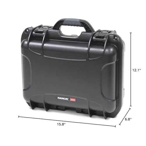 NANUK Medium Series 915 Lightweight NK-7 Resin Waterproof Protective Case, Black