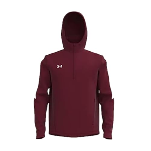 Under Armour Mens Storm Armour Fleece Hoodie - Water Repellent MD Cardinal-white