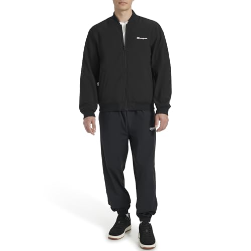 Champion mens Soft Shell Sport Bomber Jacket With Logo