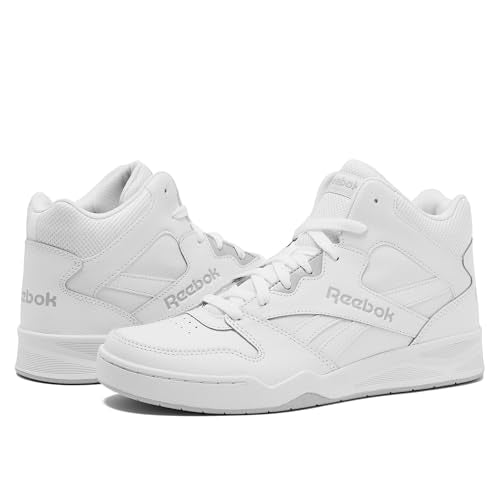 Reebok Men's Royal BB4500 Hi2 High Top Sneakers for Men, White/Light Solid Grey, 15 Extra Wide