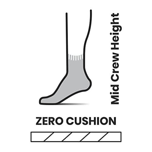 Smartwool Men's Run Zero Cushion Mid Crew Pattern Socks
