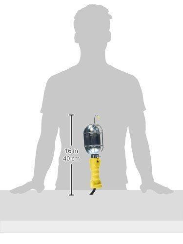 Bayco SL-425A Metal Shield Incandescent Utility Light with 16-Gauge Cord and Grounded Receptacle