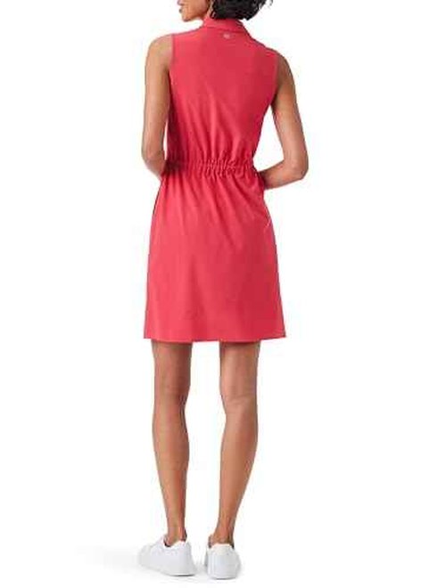 NIC+ZOE Women's TECH Stretch Collared Dress, Geranium