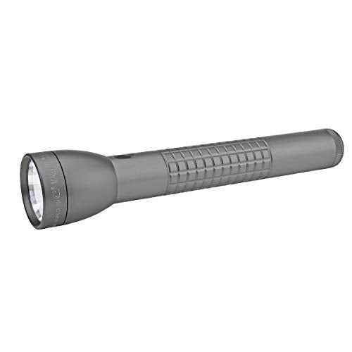 MAGLITE ML300LX 3-Cell D LED Flashlight, Adjustable Beam, Water-Resistant, QuickClick Modes, Extended Battery Life ? Urban Gray