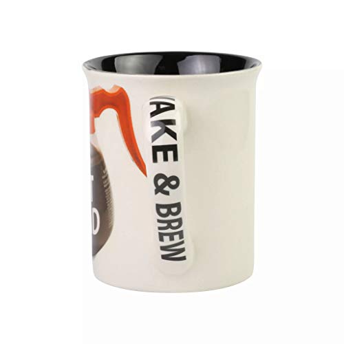 Enesco 6008017 Our Name is Mud Pot Head Wake and Brew Coffee Mug, Multicolor, 16 Ounce