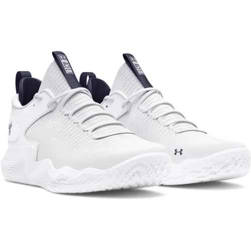 Under Armour Women's Flow Ace Low, (101) White/White/Midnight Navy, 11, US