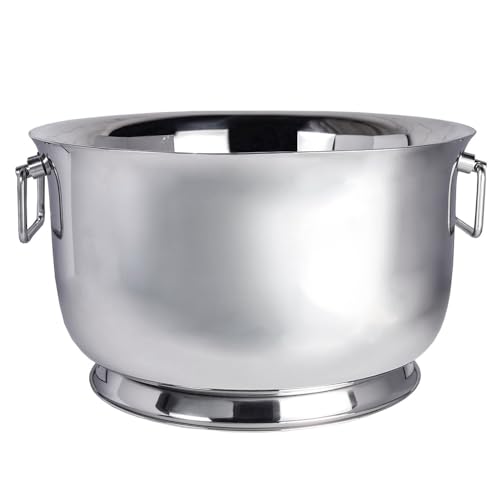 Sol Living Insulated Beverage Tub Large Ice Bucket with Handles Double Wall Stainless Steel Ice Bucket and Cooler for Win...