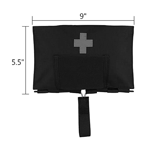 KRYDEX Molle Dump Pouch Roll-Up and KRYDEX Tactical Blow Out Kit Bag Medical Pouch Black