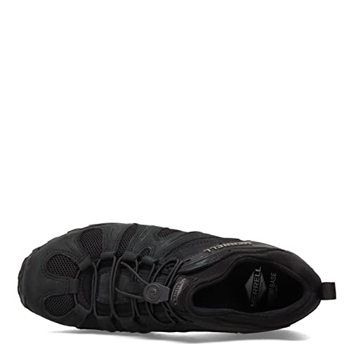 Merrell Men's Chameleon 8 Stretch Tactical Work Shoes, Waterproof Nubuck & Mesh Upper Ultra-Lightweight Hiking Combat Boots