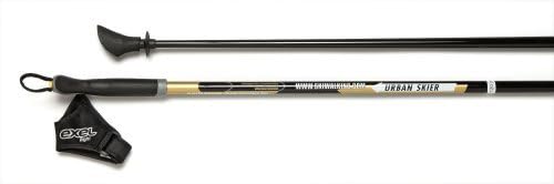 EXEL Nordic Walking Poles - 32 Sizes/Lengths. Light Durable Carbon 1-Piece Non-Collapsing Poles. Real Nordic Walking Strap...