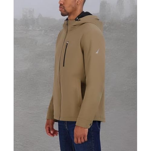 Nautica Men's Transitional Sherpa Lined Hooded Jacket