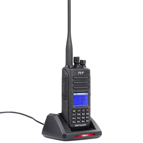 TYT MD-UV390 Dual Band VHF UHF DMR Radio GPS Waterproof Dustproof IP67 Walkie Talkie w/Cable