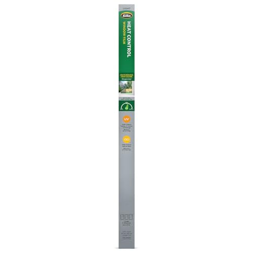 Gila Heat Control Light Gray Adhesive Residential DIY Window Film Sun Blocking 3ft x 15ft (36in x 180in)