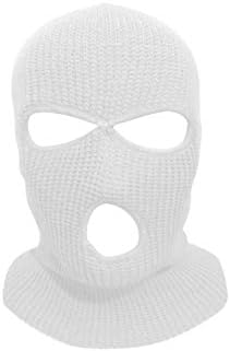 Mrlahat 3 Hole Ski Mask Face Neck Gaiter Beanie Balaclava Outdoor Sport Warm Full Face OSFM