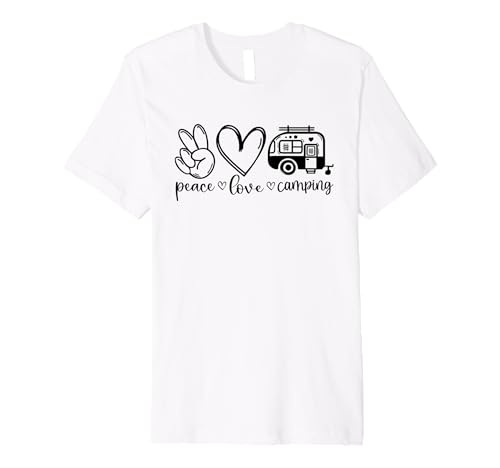 That Says Peace Love Camping - Outdoors Premium T-Shirt