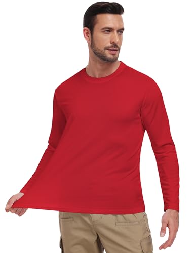 Men's Long Sleeve Shirts UPF 50+ UV Sun Protection Rash Guard Shirt Lightweight Dri Fit Casual Athletic Running Workout Tops