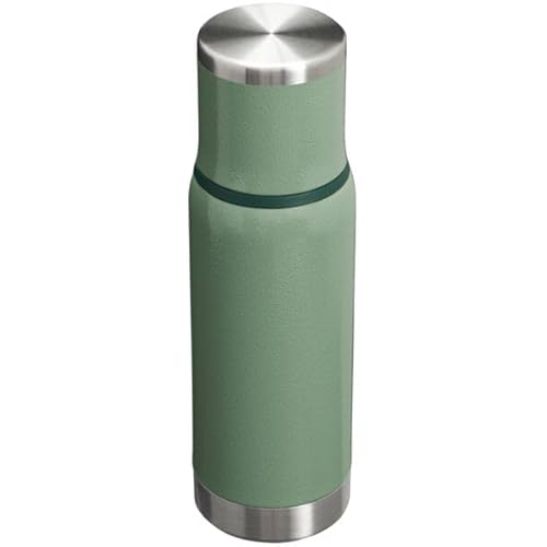 Stanley Adventure to Go Insulated Travel Tumbler - 17 OZ - Leak-Resistant Stainless Steel Insulated Bottle with Insulated Cup Lid and Splash-Free Stopper, Hammertone Green, 10-10816-001