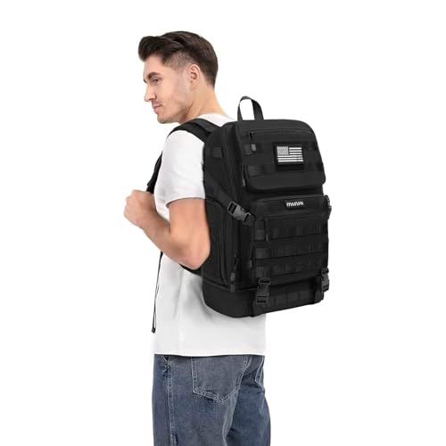 MOSISO 23L Tactical Backpack with Bottom Insulated Cooler, Military Daypack 3 Day Assault Pack Army Rucksack Bug Out Bag w...