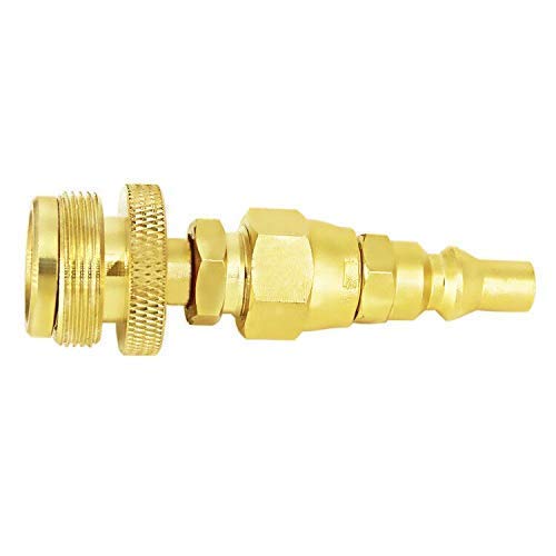 MENSI 1lb Propane Disposal Adapter Fitting with 1/4" Quick Connect Disconnect Adaptor for One Pound Portable Camper Grill ...