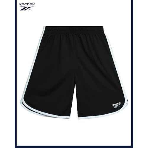 Reebok Boys Athletic Shorts Set - 3 Piece Summer Clothes Outfit with Graphic Tees and Boys Running Shorts for Active Kids