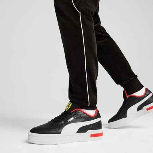 PUMA Men's Ferrari CA Pro Shoes, White-Black, 14