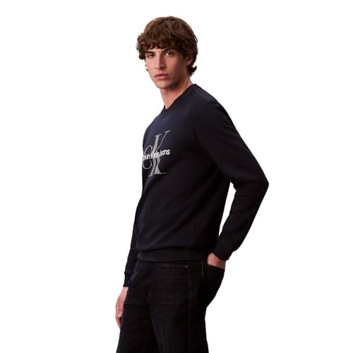 Calvin Klein Men's Monogram Logo Crewneck Sweatshirt