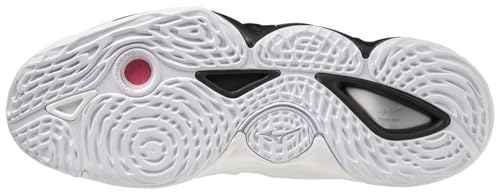 Mizuno Wave Momentum 3 Mid Unisex Volleyball Shoe, White-Black, 17 Narrow US Men
