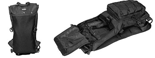 Lancer Tactical Lightweight Nylon Hydration Backpack - Ideal for EDM Music Festivals, Hiking, Running, Cycling, Airsoft, H...
