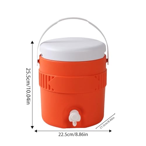 1 Gallon Portable Sports Cooler Water Beverage Dispenser, Insulated Drink Cooler Dispenser With Spout, Portable Handwashin...