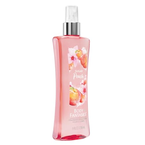Body Fantasies Signature Fragrance Body Spray, Sugar Peach, 8 fl oz