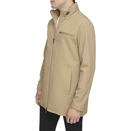 Kenneth Cole Men's Coat, Hidden RAIN TAN