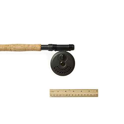 Pflueger 8' Fly Kit Rod and Reel Combo, 3-Piece Graphite Rod, Size 44322 Reel, Lightweight and Corrosion-Resistant, Right/Left Handle Position