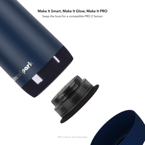 HidrateSpark PRO 2 32 oz Smart Ready Water Bottle with Silicone Boot - Chug Navy