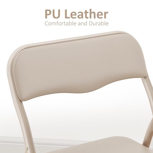 IDEALHOUSE Boys and Girls Folding Table and Chairs Set of 3, Portable Table and Chair with Pu Soft Cushion,Suitable for Ea...