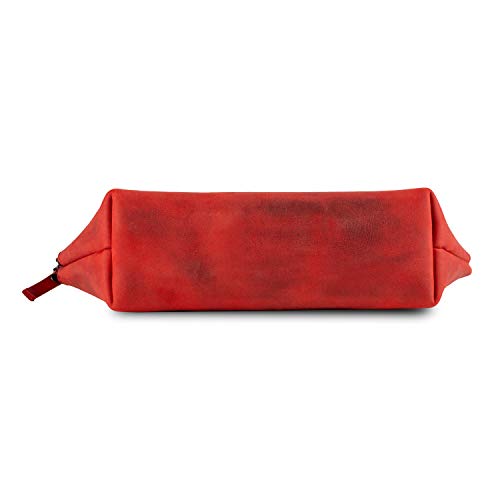 Londo Genuine Leather Versatile Gondola Style Handbag - Cosmetic, Toiletry, Makeup, Shaving Organizer Bag - Dopp Kits - Unisex