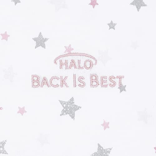 HALO SleepSack, 100% Cotton Wearable Blanket, Swaddle Transition Sleeping Bag, TOG 0.5, Twinkle Pink, Large, 12-18 Months