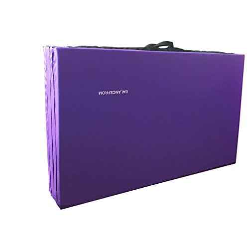 All Purpose 4'x8'x2" Extra Thick High Density Anti Tear Gymnastics Gym Folding Exercise Aerobics Mats, Multiple Colors Available