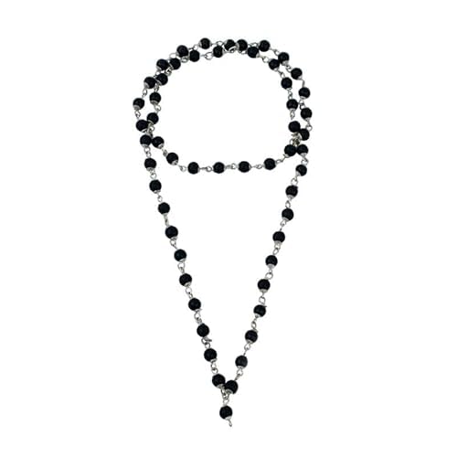 Astrotalk Silver Capped Karungali Malai 6 mm (54+1 Beads) | Karungali Mala Original for Lord Murugan Blessings | Evil Eye Protec