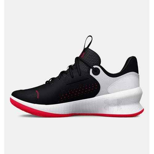 Under Armour Men's UA TWENTY47 Basketball Shoes (Black/White/Radio Red - 001, US Footwear Size System, Adult, Men, Numeric, Medium, 10.5)
