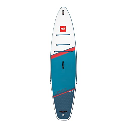 Red Paddle Co. Sport Inflatable Stand-Up Paddleboard White/Blue, 11ft 3in