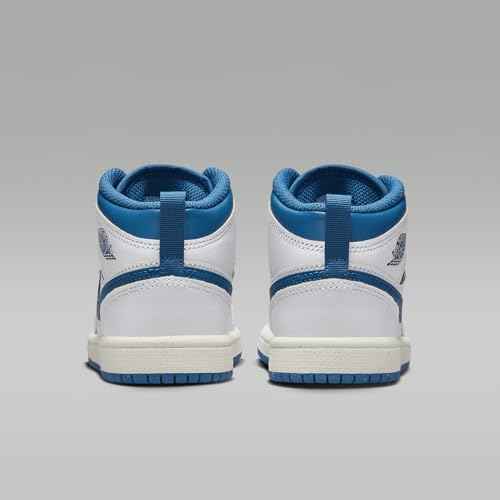 Jordan Little Kid's 1 Mid SE White/Industrial Blue-Sail (FN7493 141) - 2