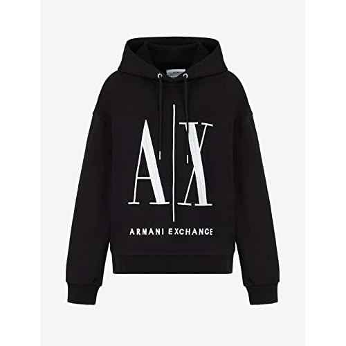 Armani Exchange womens Icon Project Hooded Sweatshirt