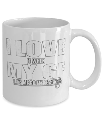 Fly Fishing Adventures - Fishing Enthusiasts - 11 oz White Ceramic Coffee Mug - Outdoor Vibes